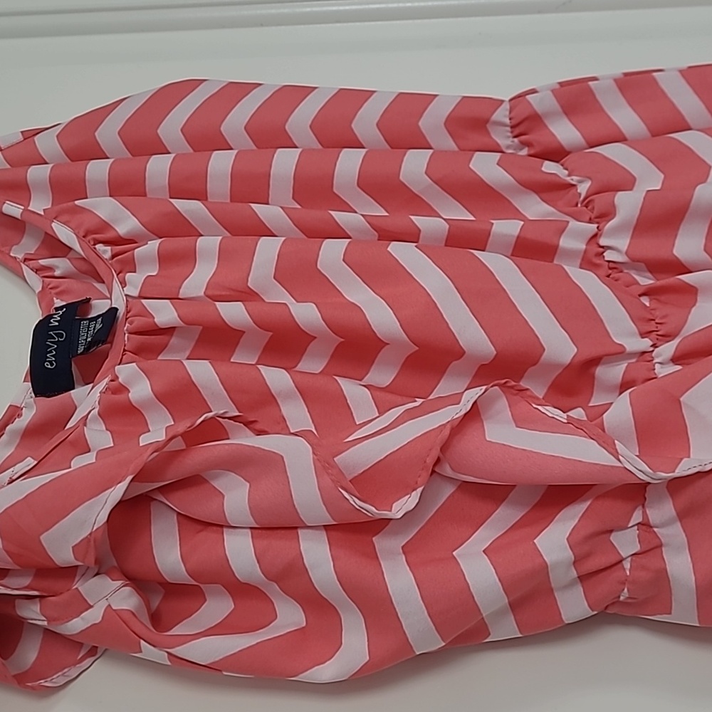 Coral chevron dress - Picture 5 of 7